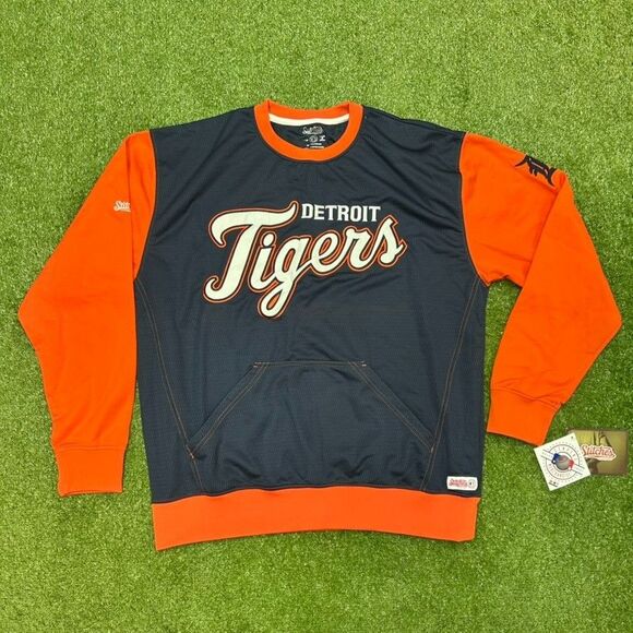 Detroit Tigers Stitches Sweater Crewneck Mens Size XL NWT - Picture 1 of 5